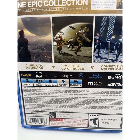 Destiny: The Collection (Sony PlayStation 4, 2016) PS4 Nice Condition Complete - Picture 4 of 7